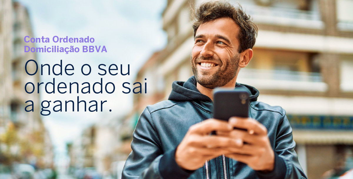Conta Ordenado Domiciliação BBVA. Onde o seu ordenado sai a ganhar.