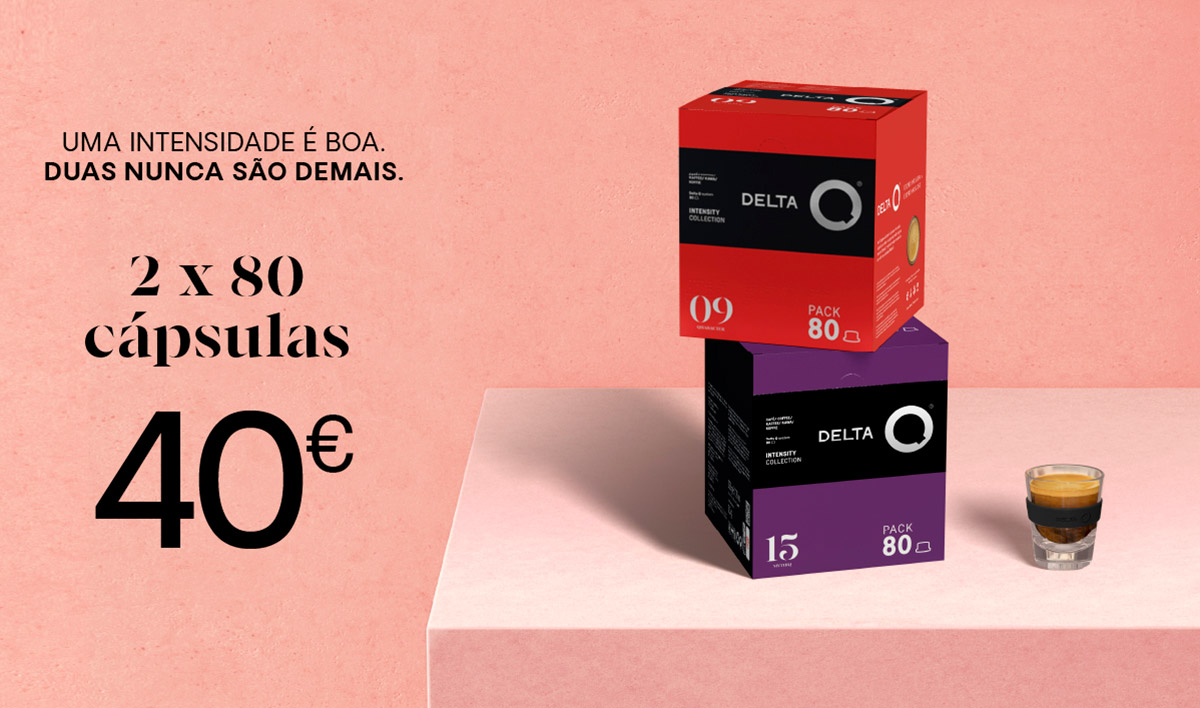 15 a 21 de fevereiro. Uma intensidade é boa. Duas nunca são demais. 2 x 80 cápsulas €40