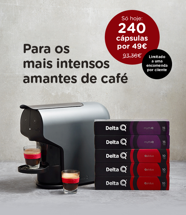 Para os mais intensos amantes de café // Só hoje: 240 cápsulas por 49€