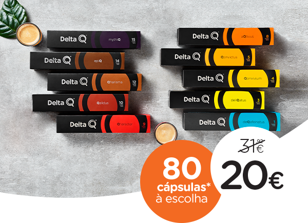 80 cápsulas à escolha.