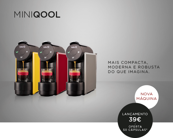 Mais compacta, moderna e robusta do que imagina. Lançamento €39 com oferta de 50 cápsulas.
