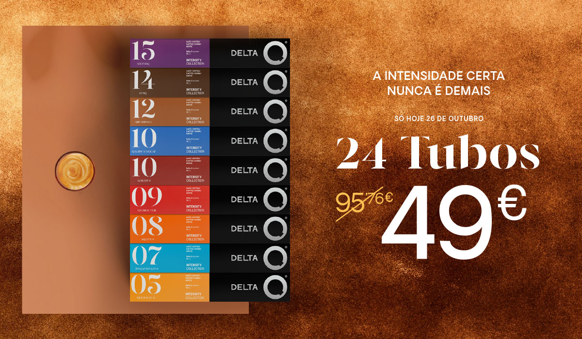 A intensidade certa nunca é demais. Só hoje 27 de outubro, 24 tubos €49.00.