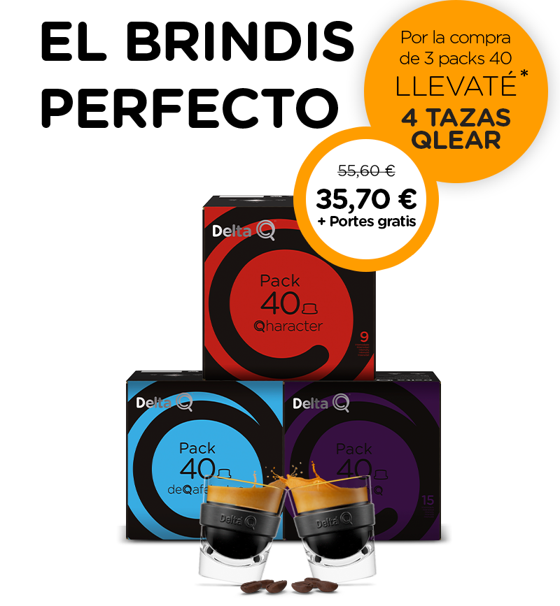 El brindis perfecto - Por la compra de 3 packs 40 llevaté 4 tazas Qlear
