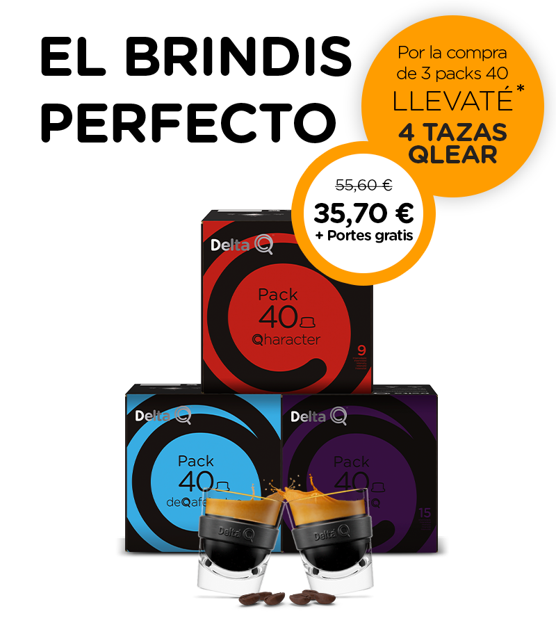 El brindis perfecto - Por la compra de 3 packs 40 llevaté 4 tazas Qlear