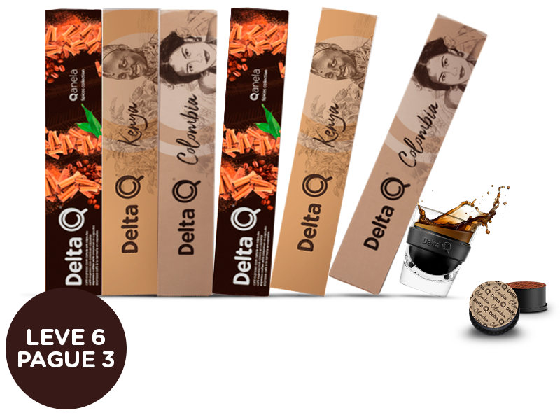 Promoção imperdível, leve 6 caixas de cápsulas destes blends especiais e pague o valor de apenas 3. Comprar assim é bom demais!