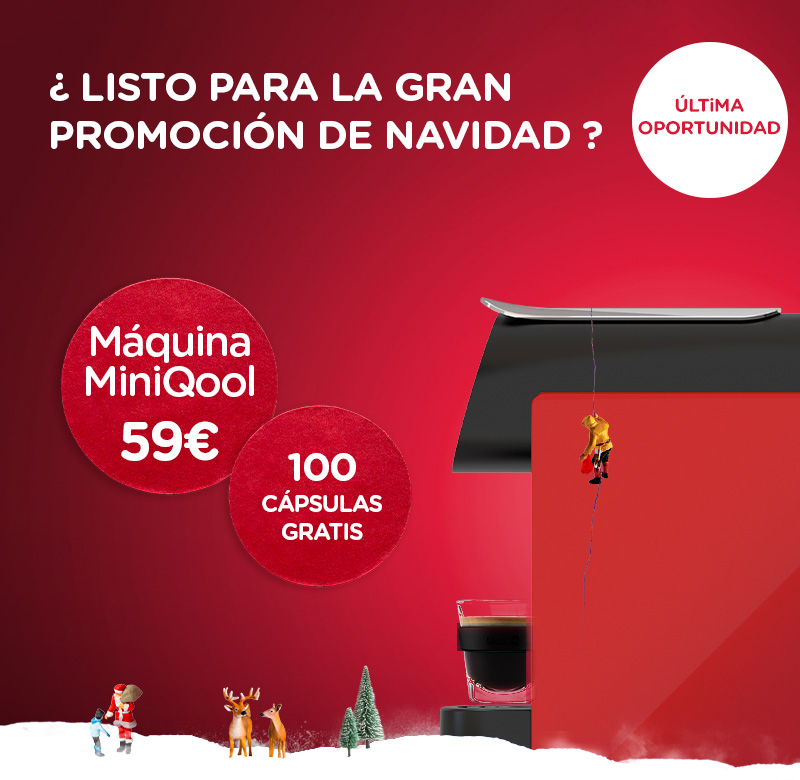 ¿ LISTO PARA LA GRAN PROMOCIÓN DE NAVIDAD ? Máquina MiniQool 59€ // 100 cápsulas gratis