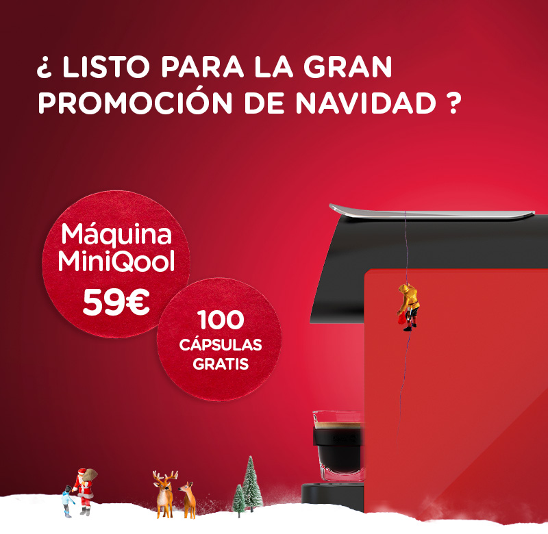 ¿ LISTO PARA LA GRAN PROMOCIÓN DE NAVIDAD ? Máquina MiniQool 59€ // 100 cápsulas gratis
