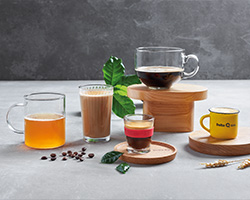 Conheça a nossa gama de cafés, cereais, chás e tisanas