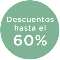Descuentos hasta el 60%