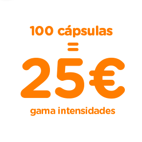 100 cápsulas = 25€ // Gama intensidades