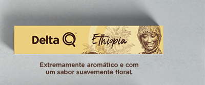 Delta Q Ethiopia - Extremamente aromático e com um sabor suavemente floral.