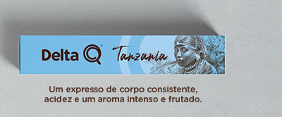 Delta Q Tanzania - Um expresso de corpo consistente, acidez e um aroma intenso e frutado.